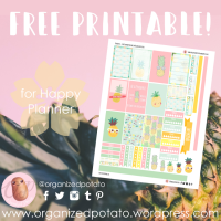 Free Planner Printable: Pineapples