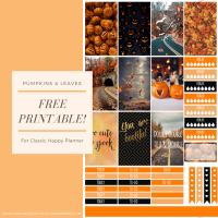 Free Planner Printable: Pumpkins and Leaves