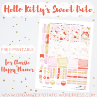 Free Planner Printable: Hello Kitty's Sweet Date
