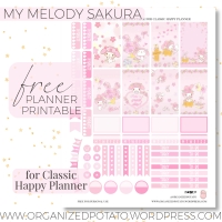 Free Planner Printable: My Melody Sakura